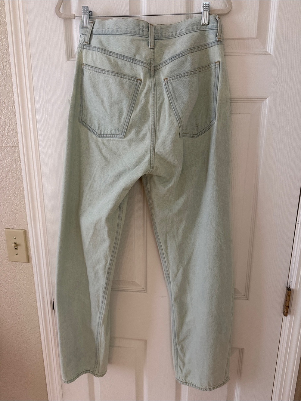 Agolde Luna Jeans in Pale Mint - Picture 5 of 5